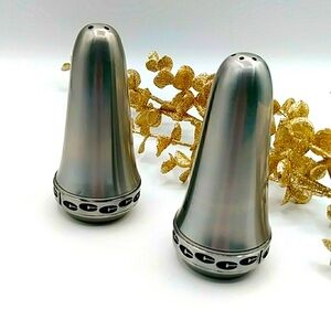 MCM Climax Company Stainless Salt & Pepper Shakers. Vintage